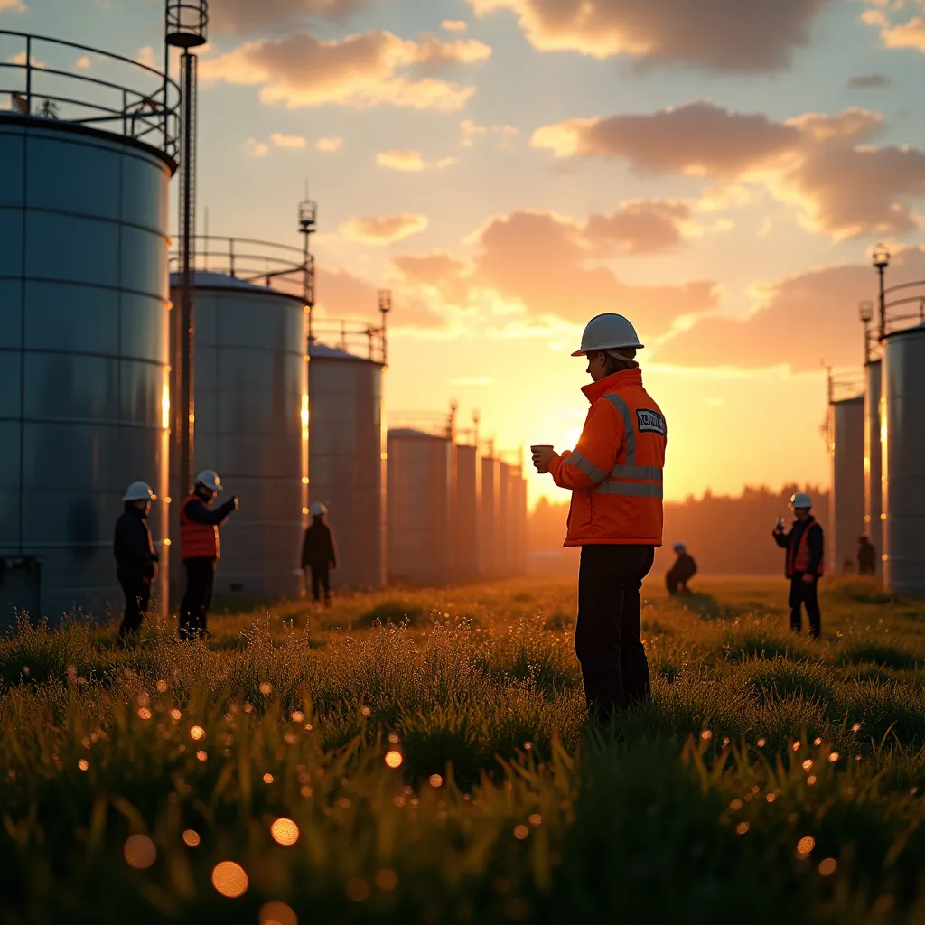 Gas station supply system